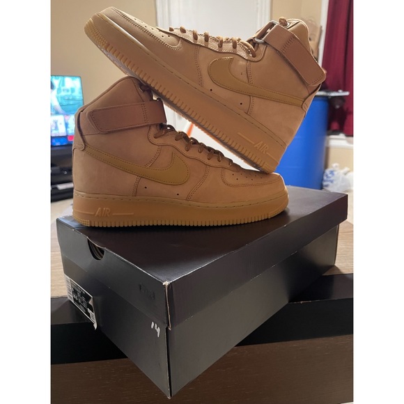 (2017) AIR FORCE 1 HIGH '07 LV8 WB 'FLAX' - Picture 10 of 16